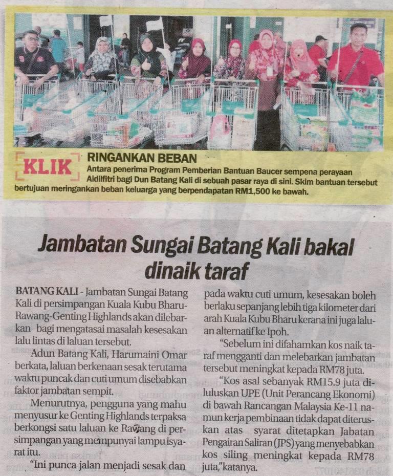 Portal Rasmi Pdt Hulu Selangor Keratan Akhbar 5 Jun 2018