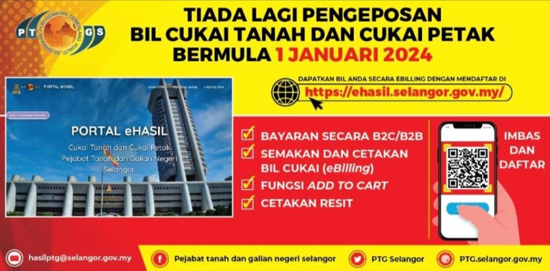 TIADA LAGI PENGEPOSAN BIL CUKAI HASIL