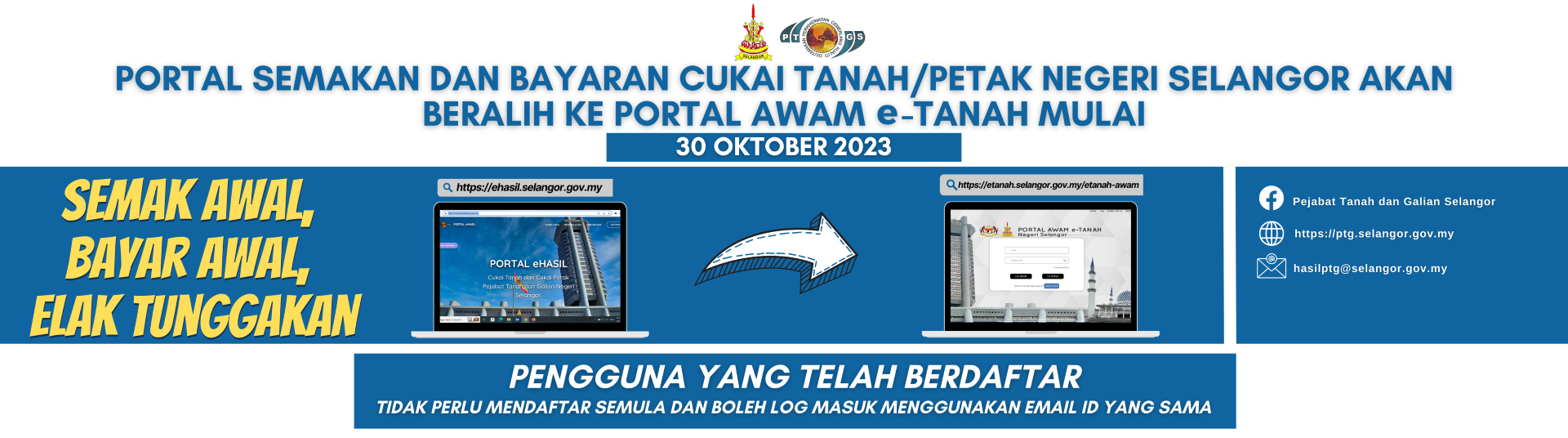 Portal semakan cukai eTanah