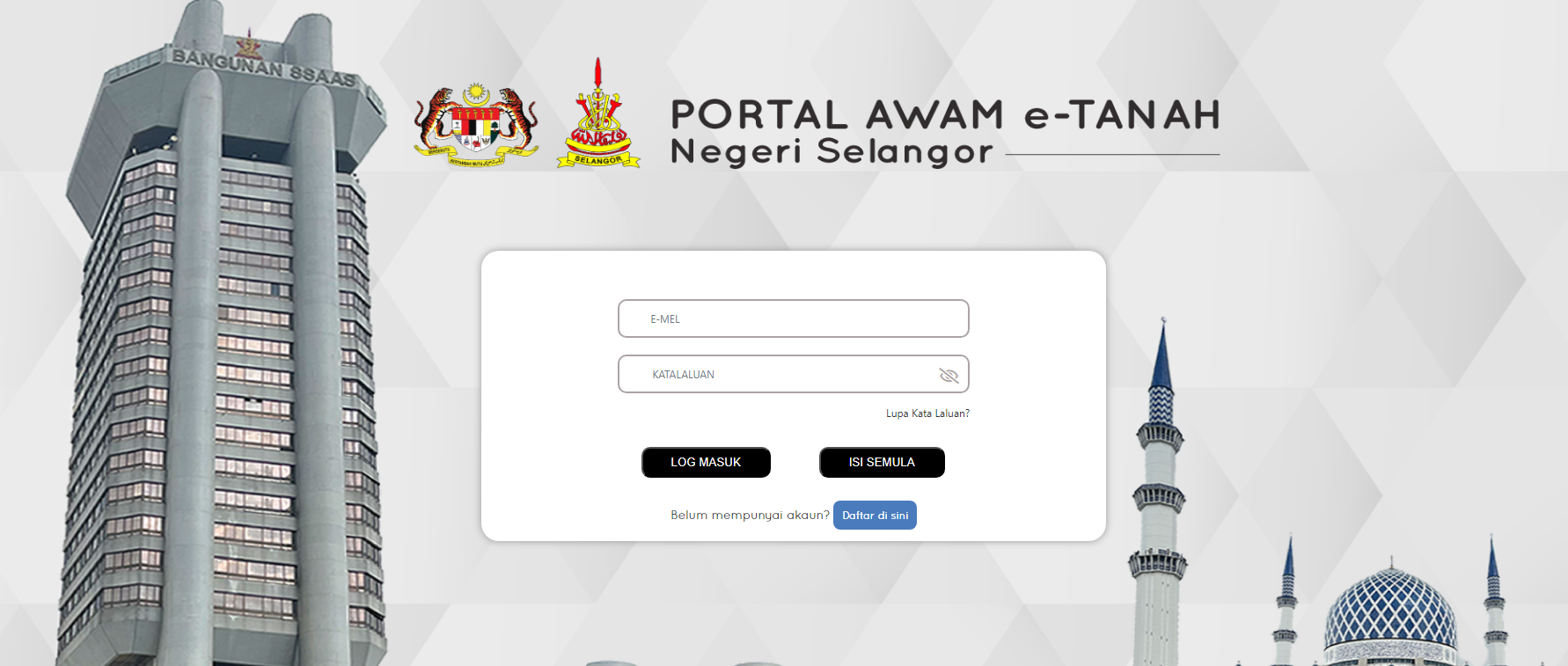 Portal Awam e-Tanah Selangor