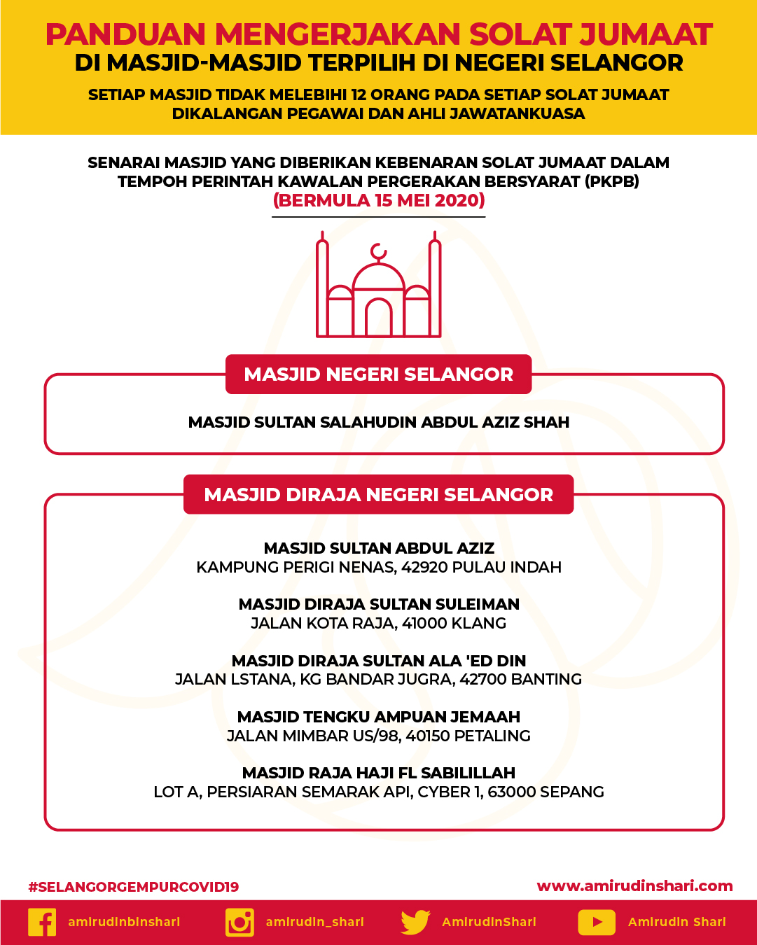 2021 selangor terkini solat jumaat Akad Nikah