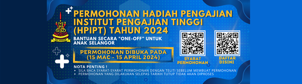 Hadiah Pengajian IPT Kerajaan Negeri Selangor 2024