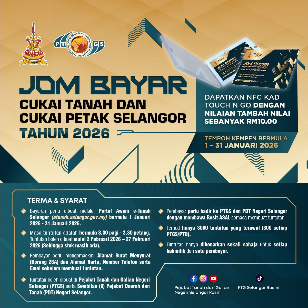 Kempen Bayar Cukai Tanah eTanah Selangor