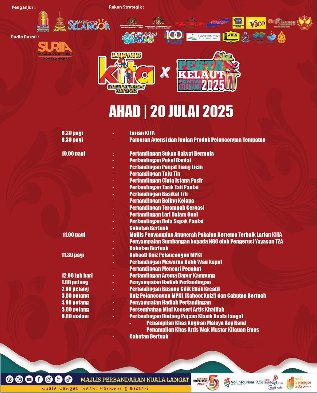 Larian KITA X Pesta Kelaut Pantai Kelanang 2025