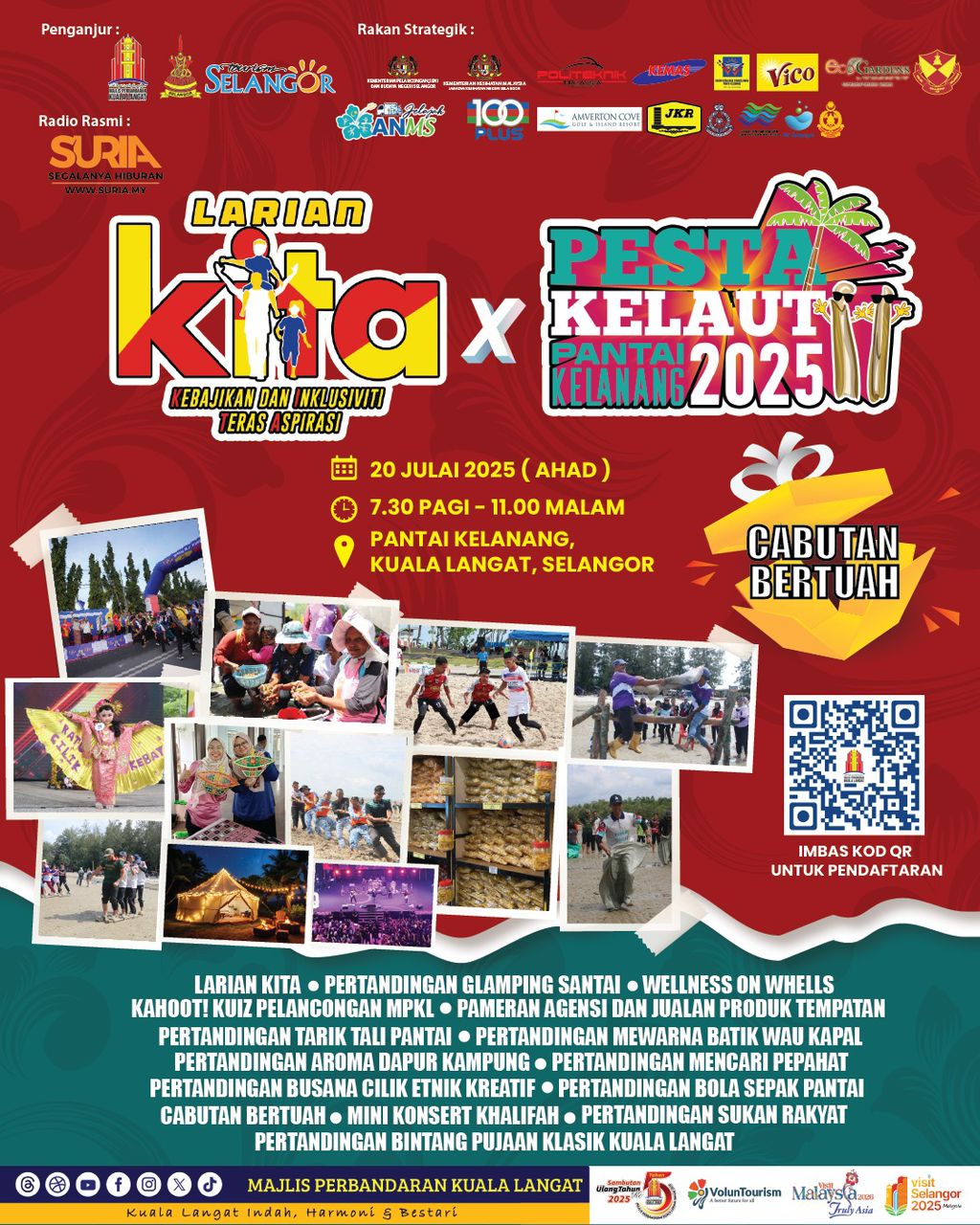Larian KITA X Pesta Kelaut Pantai Kelanang 2025
