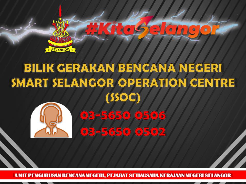 Telefon Bilik Gerakan Bencana Negeri Selangor2022