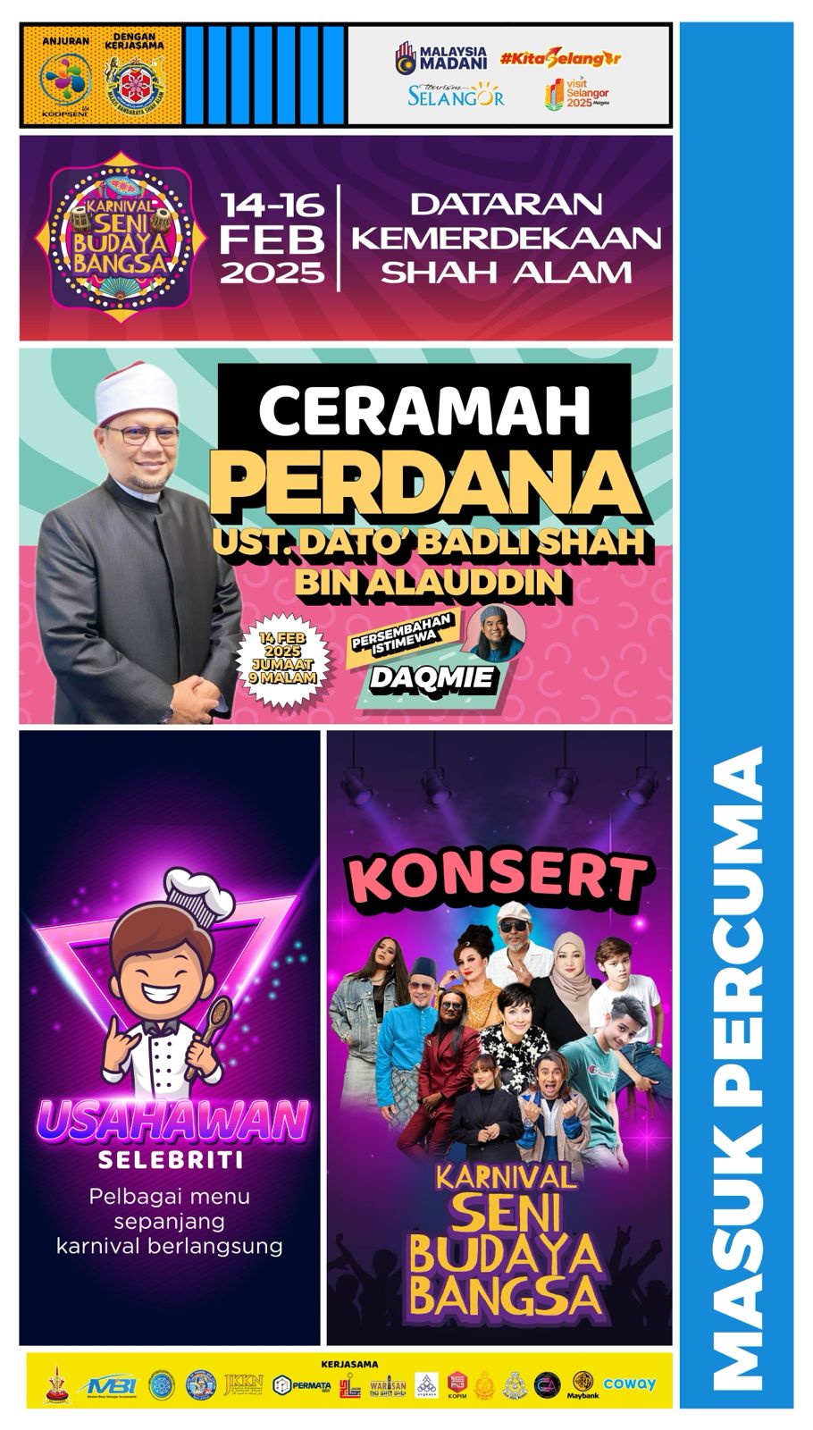 Karnival Seni Budaya Bangsa 14-16feb2025