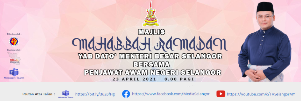 Majlis Mahabbah Ramadan Penjawat Awam Selangor 23April2021