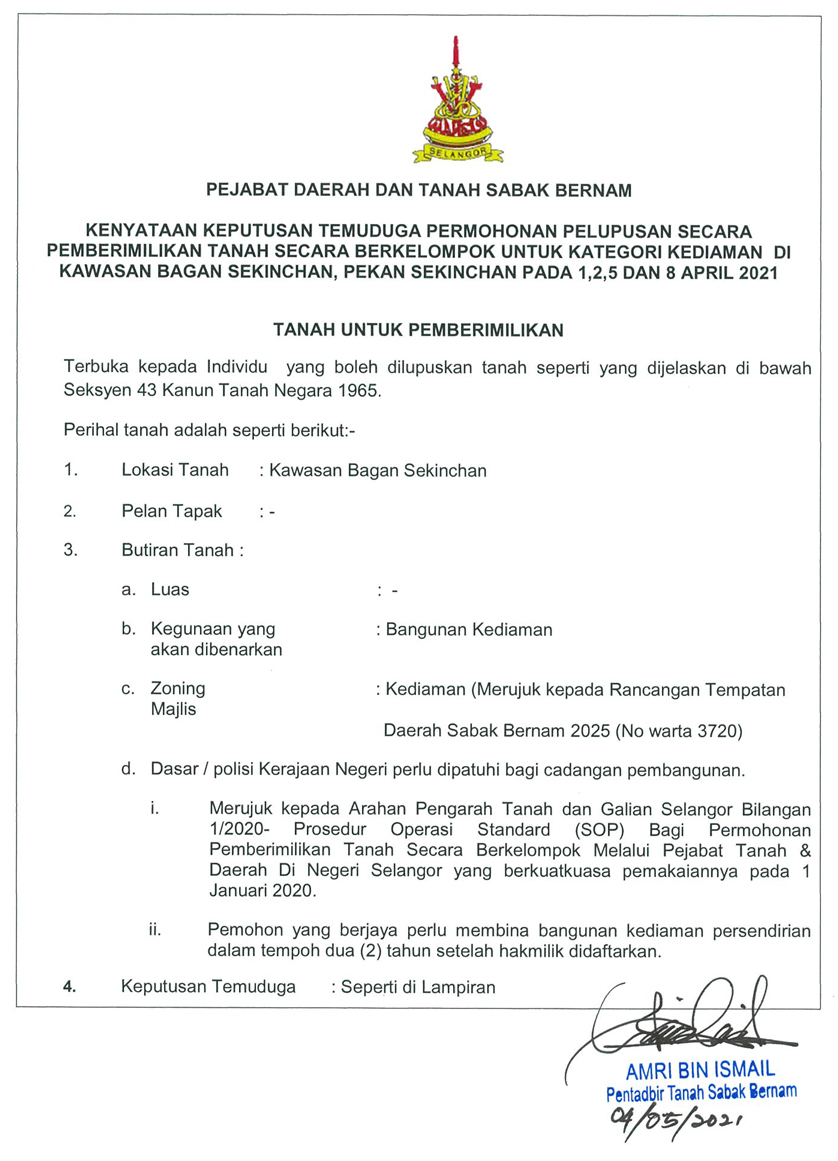 pengumuman