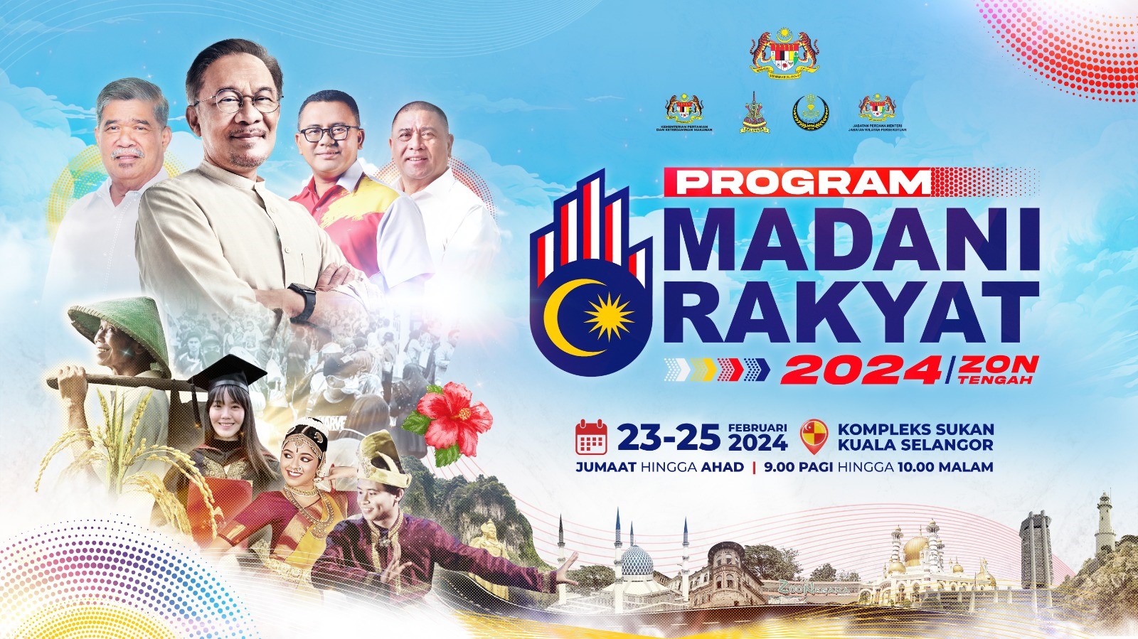 Program Madani Rakyat 2024 Zon Tengah Pada 23-25 Februari 2024