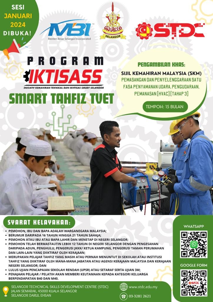 IKTISASS Smar Tahfiz - Kursus Penyamanan Udara 2024