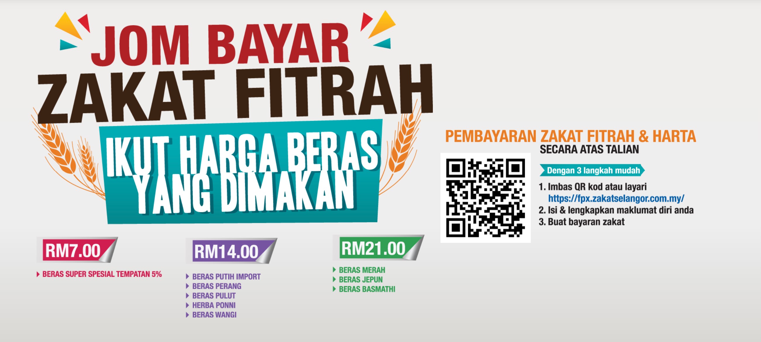 Promosi kempen bayar Zakat Fitrah Selangor 2021