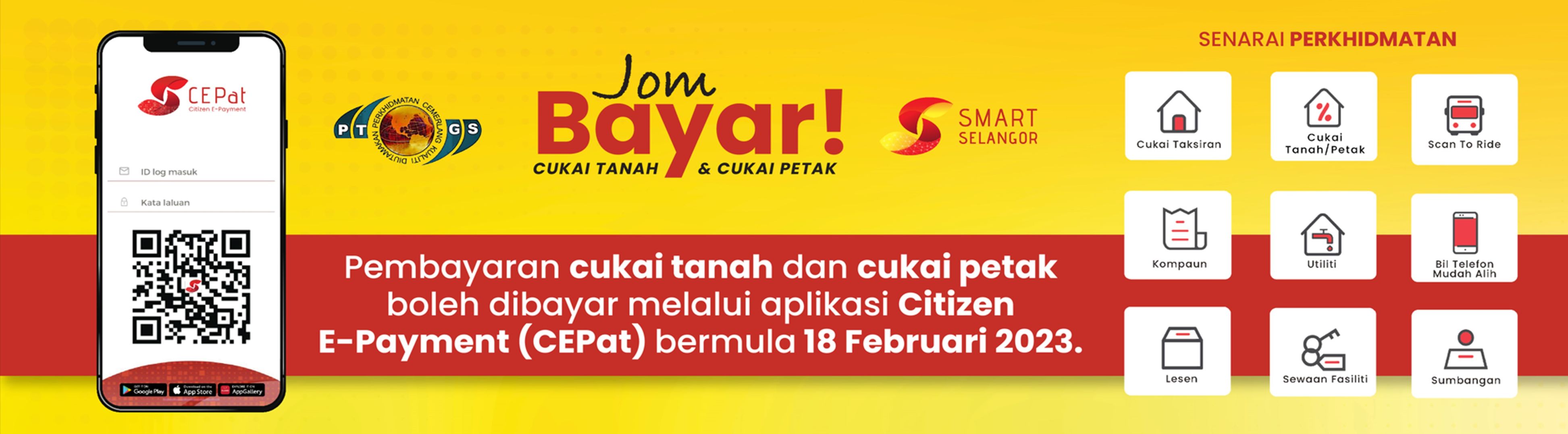 CEPAT bayar cukai tanah dan petak Selangor