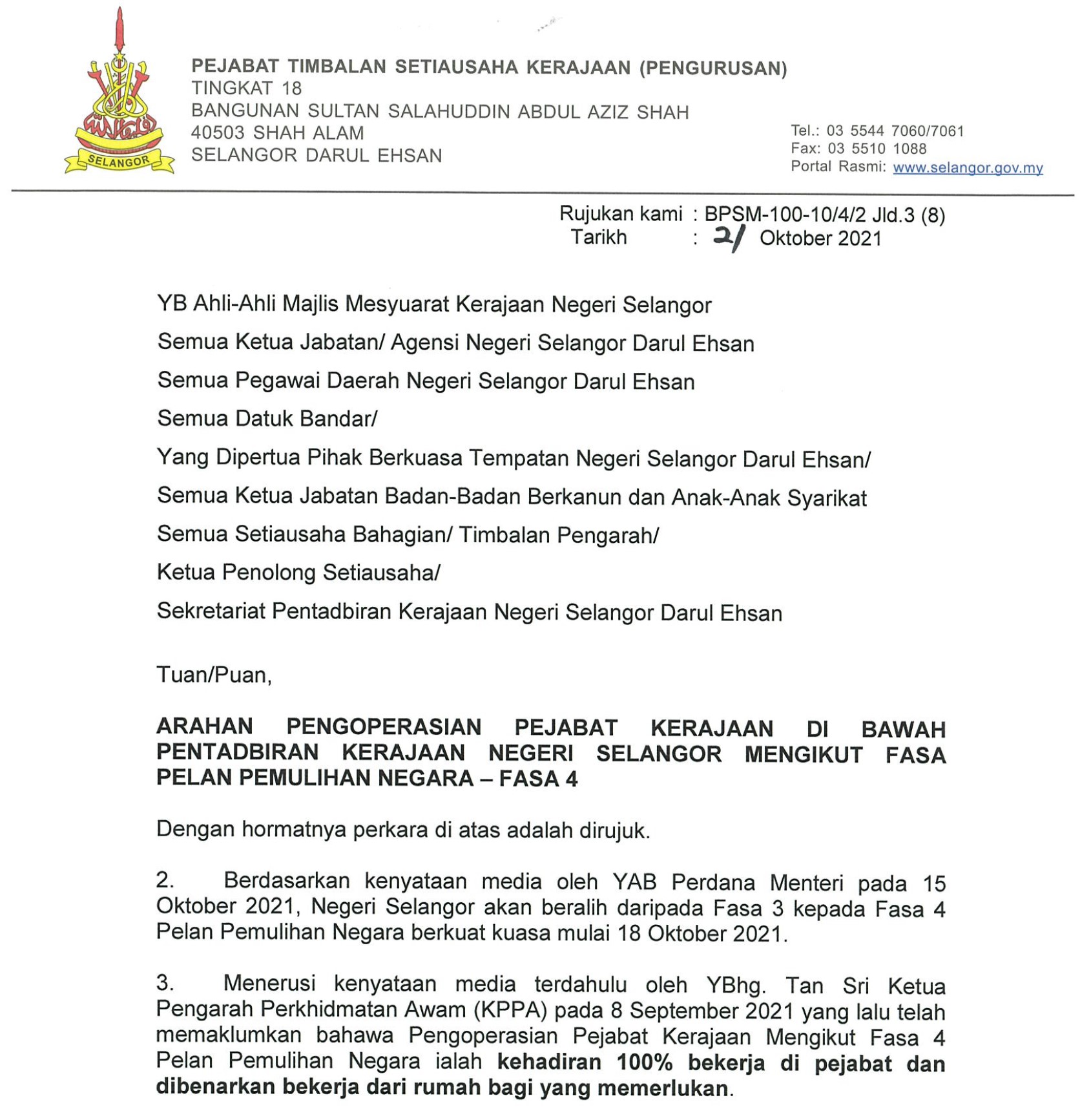 Surat Arahan Operasi Pejabat PPN Fasa 4