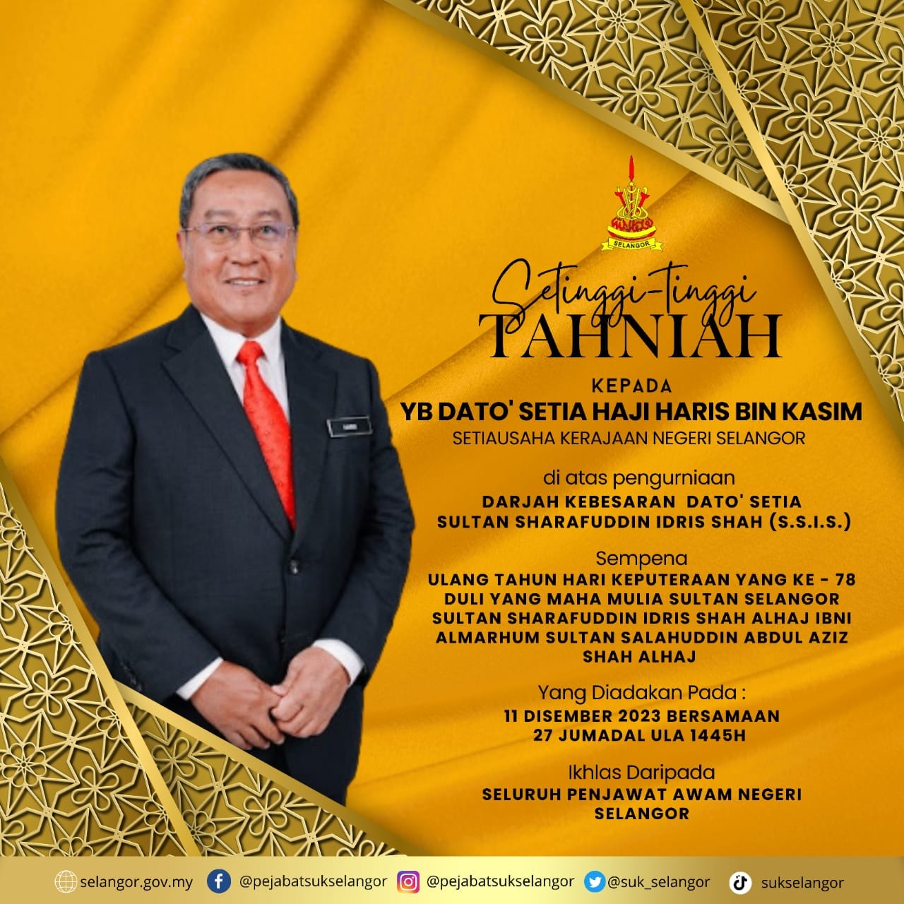 Tahniah YB SUK